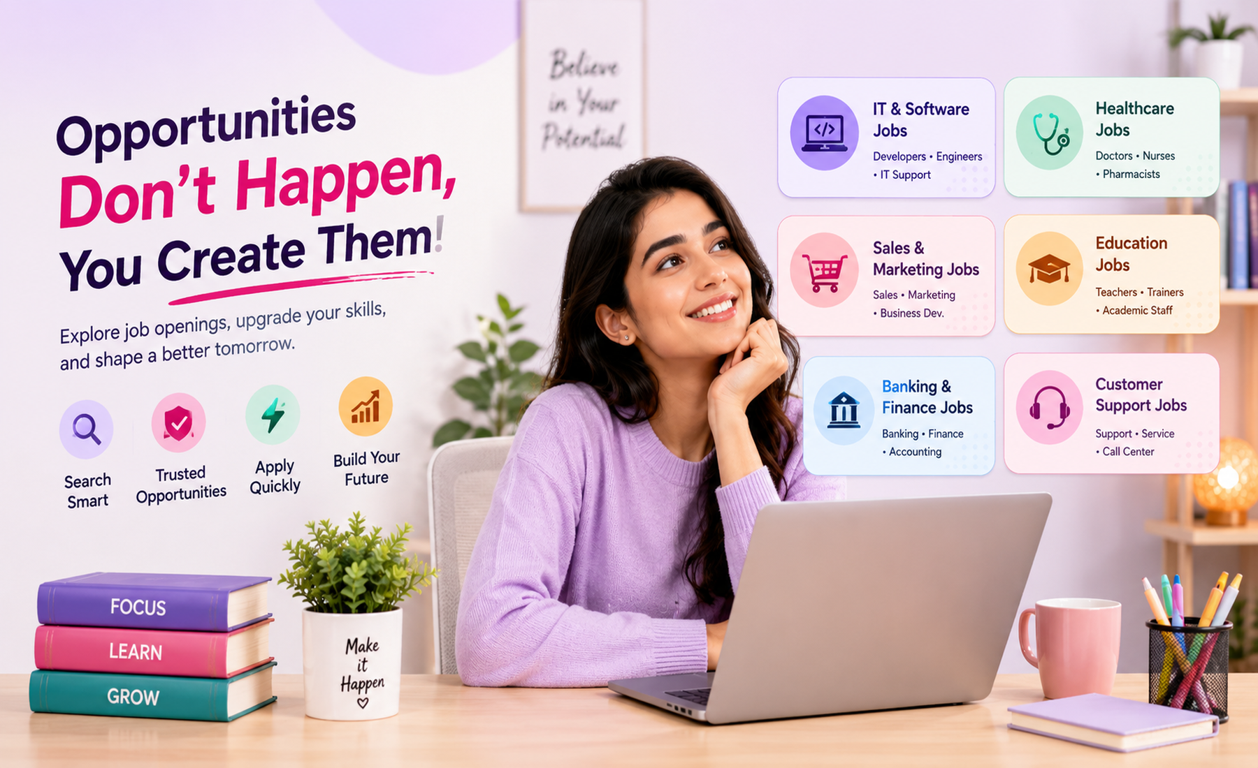Opportunities don't happen, you create them — NaukariKite